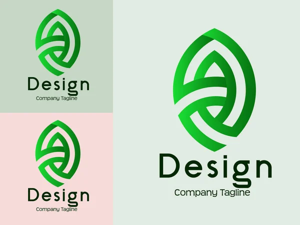 Yaratıcı Yeşil Logo Tasarımı, Simge ve Sembol Vektörü İllüstrasyonu, vektör logo tasarım şablonu ögesi
