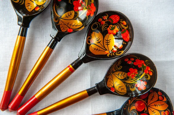 spoons, old Russian national style