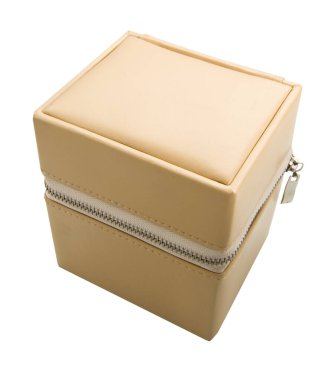 beyaz arkaplanda izole edilmiş saat kutusu