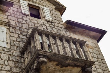 Perast 'ta eski bir ev. Montgro.