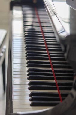 Yakın - up piyano tuşları