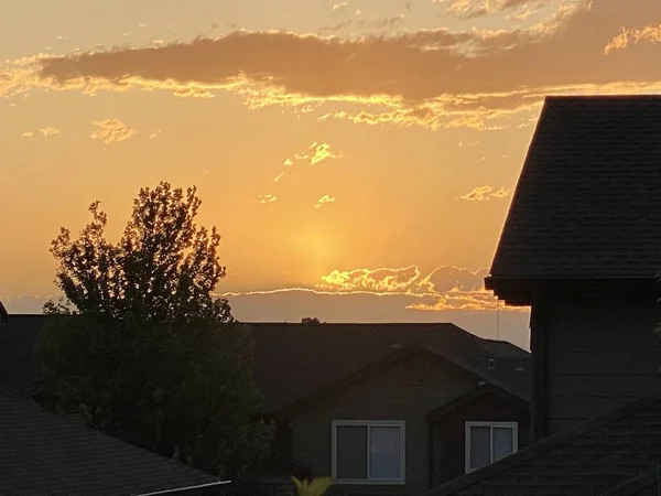 Ein Sonnenuntergang Denver — Stockfoto