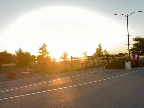 Salida Del Sol Fuera Foco Boulder Colorado — Foto de Stock