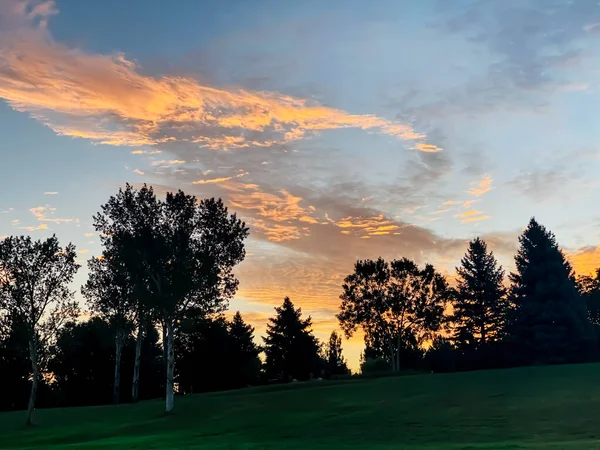 Salida Del Sol Azul Amarillo Denver — Foto de Stock