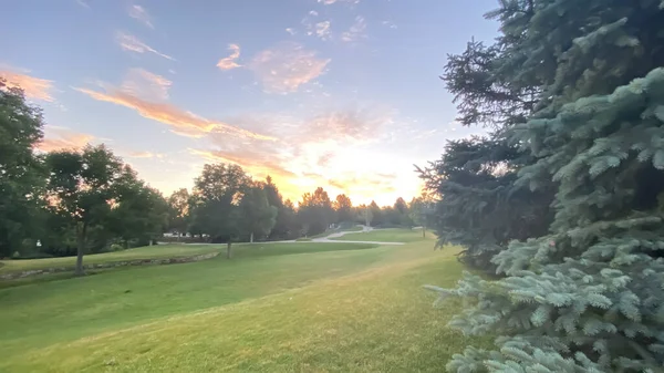 Amanecer Increíblemente Hermoso Denver — Foto de Stock