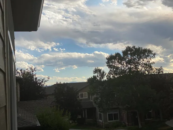 Nuvens Tarde Denver Eua — Fotografia de Stock