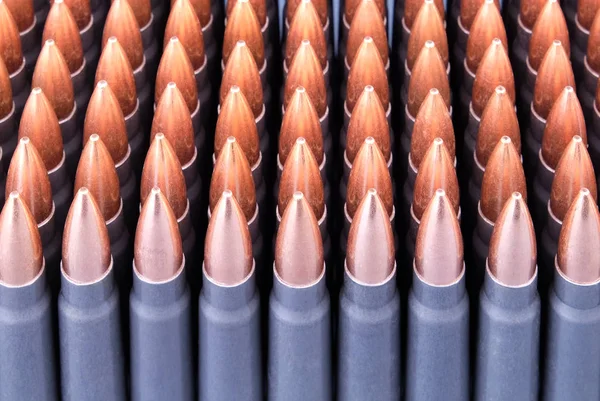 Lebende Munition Für Automatische Waffen Oder Gewehre — Stockfoto