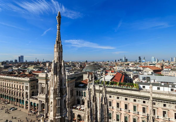 Milan Italie Octobre 2018 Vue Toit Cathédrale Duomo Milano Avec — Photo