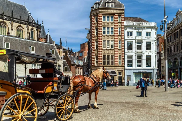 Dam Meydanı'nda Amsterdam arabası