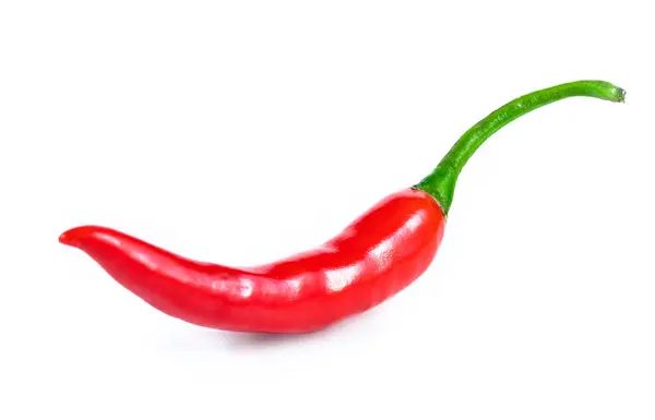 Chiles Rojos Aislados Sobre Fondo Blanco — Foto de Stock