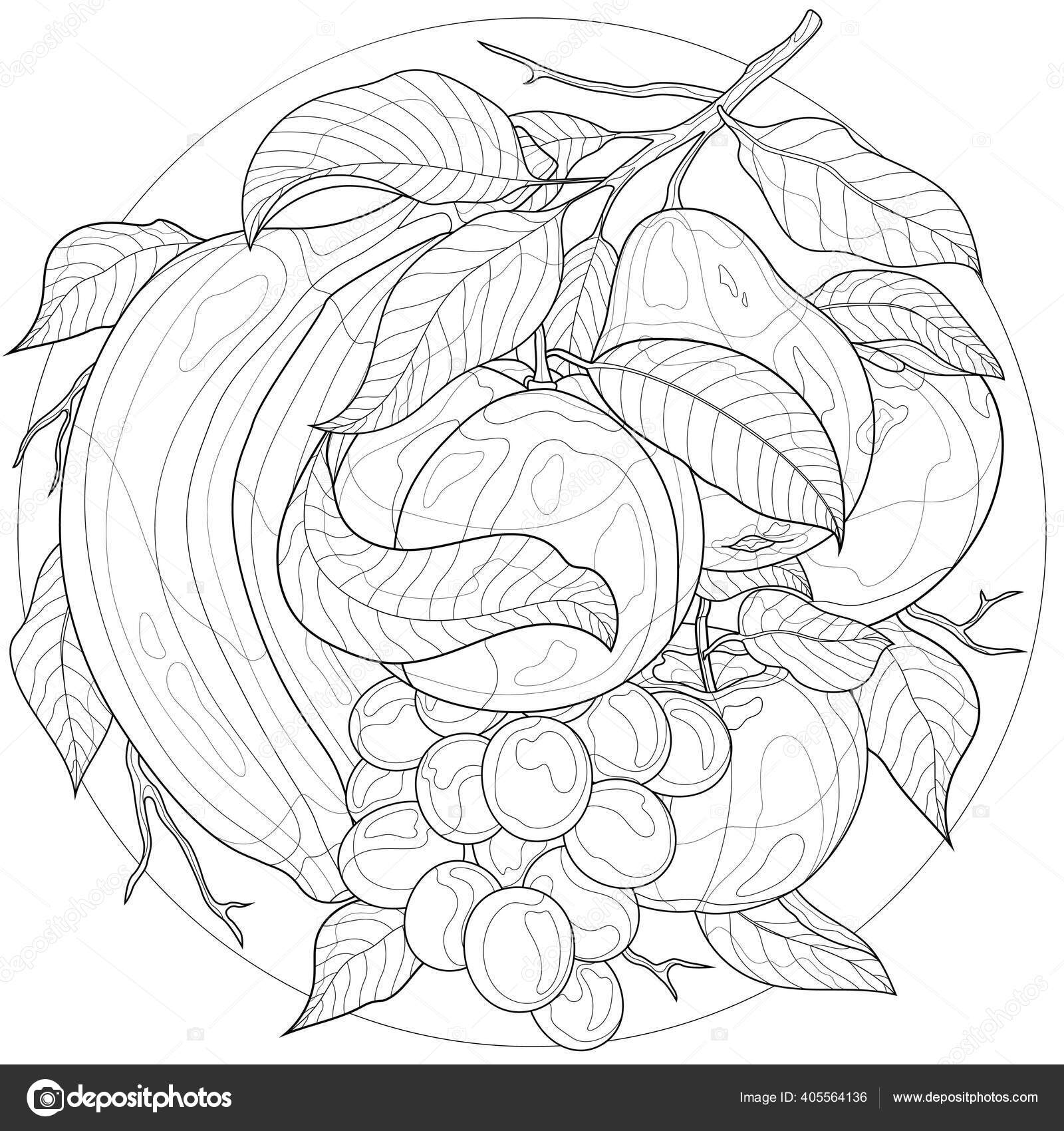 Banana Coloring Page - Desenho Banana Para Colorir - Free Transparent PNG  Clipart Images Download