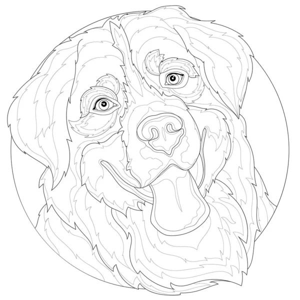 página para colorir. imagem para colorir com cachorro fofo ou cachorrinho.  conjunto de clipart de animais de desenho animado para pôster de berçário,  impressão de camiseta, vestuário infantil, cartão de saudação, papel