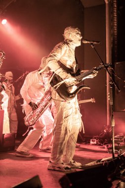 Detroit, Michigan, USA- 02.01.2019 İşte Mumyalar Saint Andrew 's Hall' da canlı performans sergiliyor.