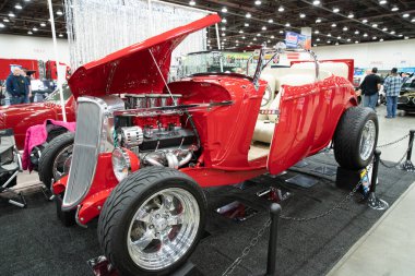 Detroit, Michigan, ABD 28 Şubat 2020: 68. Geleneksel Otomatik Rod Gösterisi ve Fuarı.