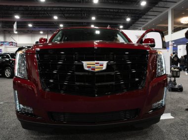 Novi, Michigan, ABD - 01.04.2020: Güneydoğu Michigan Otomobil Fuarı ve 2020 otomobil ve kamyonun tamamı.