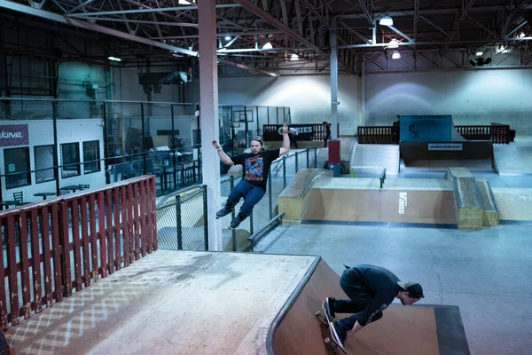 Royal Oak Michigan Usa 2020 Biker Und Skater Üben Modern — Stockfoto