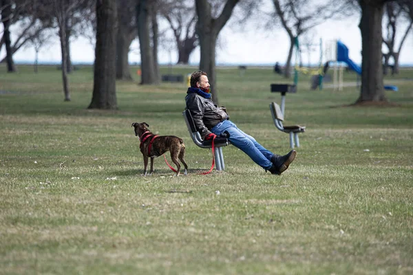 Harrison Township Michigan Eua Abril 2020 Michigan Metro Park Activity — Fotografia de Stock