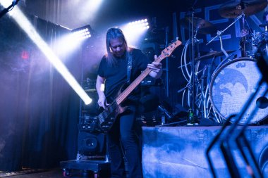 Detroit, Michigan / USA - 02.13.2020: Queensryche heavy metal grubu Saint Andrews Hall 'da sahne aldı.