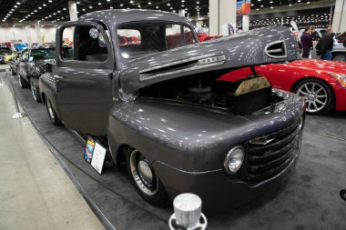 Detroit, Michigan, ABD 28 Şubat 2020: 68. Geleneksel Otomatik Rod Gösterisi ve Fuarı.
