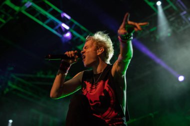 Orlando, Florida, USA- 5.07.2018: Sum 41 Orlando 'daki House of Blues' da sahne alacak.