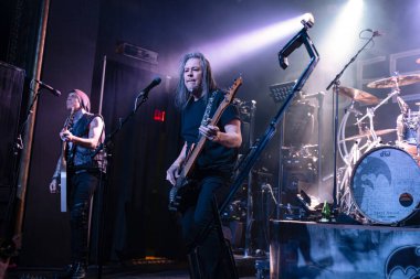 Detroit, Michigan / USA - 02.13.2020: Queensryche heavy metal grubu Saint Andrews Hall 'da sahne aldı.