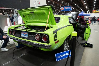 Detroit, Michigan, ABD 28 Şubat 2020: 68. Geleneksel Otomatik Rod Gösterisi ve Fuarı.