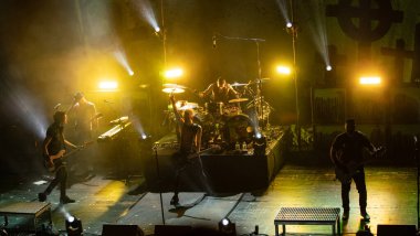 Orlando, Florida, USA- 5.07.2018: Sum 41 Orlando 'daki House of Blues' da sahne alacak.