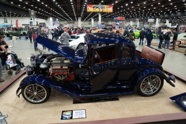 Detroit, Michigan, ABD 28 Şubat 2020: 68. Geleneksel Otomatik Rod Gösterisi ve Fuarı.