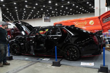 Detroit, Michigan, ABD 28 Şubat 2020: 68. Geleneksel Otomatik Rod Gösterisi ve Fuarı.