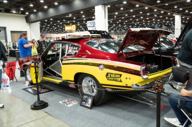 Detroit, Michigan, ABD 28 Şubat 2020: 68. Geleneksel Otomatik Rod Gösterisi ve Fuarı.