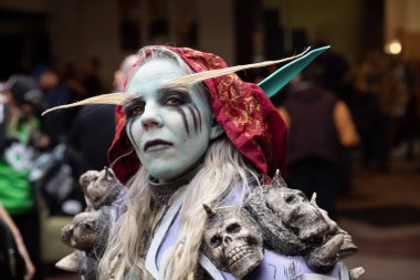 Sterling Heights, Michigan, ABD - 02.08.2020: Astronomicon 3 Comic Convention and Cosplay Expo.