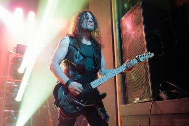 Detroit, Michigan / USA - 02.13.2020: Queensryche heavy metal grubu Saint Andrews Hall 'da sahne aldı.