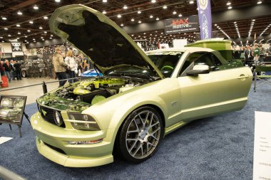 Detroit, Michigan, ABD 28 Şubat 2020: 68. Geleneksel Otomatik Rod Gösterisi ve Fuarı.