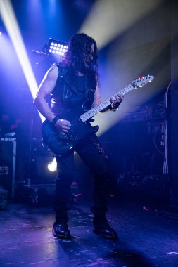 Detroit, Michigan / USA - 02.13.2020: Queensryche heavy metal grubu Saint Andrews Hall 'da sahne aldı.