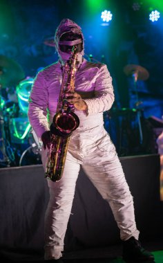 Detroit, Michigan, USA- 02.01.2019 İşte Mumyalar Saint Andrew 's Hall' da canlı performans sergiliyor.