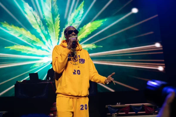 Snoop Dogg Apresentando Vivo Fillmore Detroit Michigan Eua 2020 — Fotografia de Stock