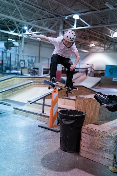 Royal Oak Michigan Usa 2020 Biker Und Skater Üben Modern — Stockfoto