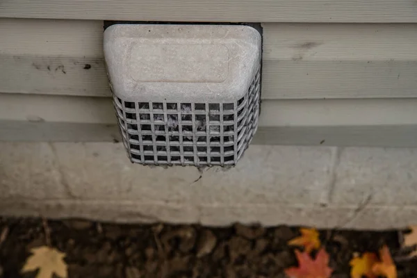 Dryer Vent Your Home Must Cleaned Because Fire Haz — Stock Photo, Image