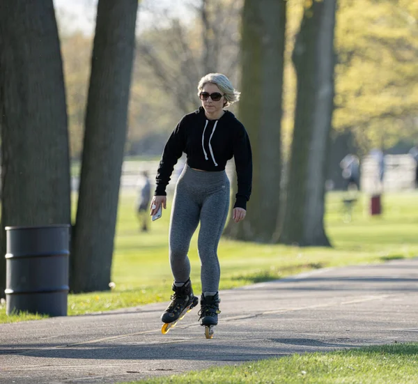 Harrison Township Michigan Mei 2020 Michigan Metro Park Activiteit Tijdens — Stockfoto