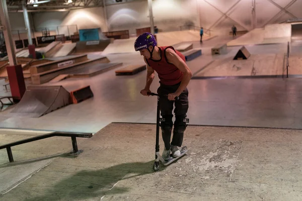 Royal Oak Michigan Usa 2020 Biker Und Skater Üben Modern — Stockfoto