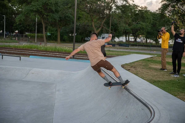 Detroit Michigan Abd 2019 Detroit Şehir Merkezindeki Kaykay Sporcuları — Stok fotoğraf