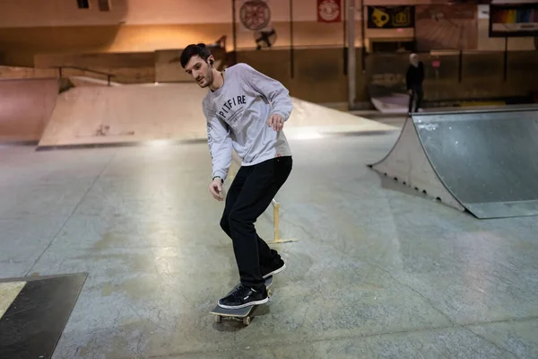 Royal Oak Michigan Usa Skater Üben Ihre Tricks Modern Skate — Stockfoto
