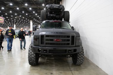 Detroit, Michigan, ABD 28 Şubat 2020: 68. Geleneksel Otomatik Rod Gösterisi ve Fuarı.