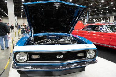 Detroit, Michigan, ABD 28 Şubat 2020: 68. Geleneksel Otomatik Rod Gösterisi ve Fuarı.