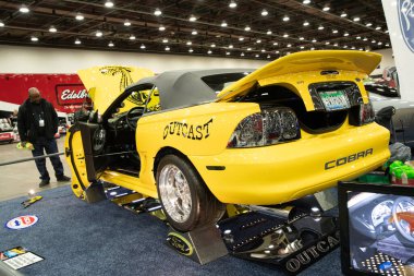 Detroit, Michigan, ABD 28 Şubat 2020: 68. Geleneksel Otomatik Rod Gösterisi ve Fuarı.