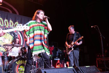 Detroit, Michigan / USA - 11.30.2019: Voodoo Glow Skulls Detroit Majestic Theater 'da Papaz Horton Heat için özel konuk olarak canlı performans sergiliyor