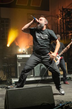 Detroit, Michigan, ABD - 09.29.2019: Debriyaj Mason Tapınağında canlı performans sergiliyor