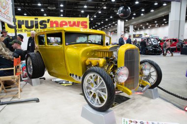 Detroit, Michigan, ABD 28 Şubat 2020: 68. Geleneksel Otomatik Rod Gösterisi ve Fuarı.