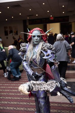 Sterling Heights, Michigan, ABD - 02.08.2020: Astronomicon 3 Comic Convention and Cosplay Expo.