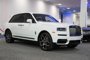 Novi, Michigan, ABD - 01.04.2020: Güneydoğu Michigan Otomobil Fuarı ve 2020 otomobil ve kamyonun tamamı.